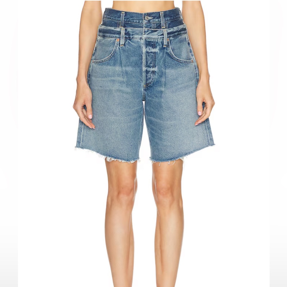 NWT Citizens Of‎ Humanity Mori Corset Short in Andromeda Blue size 28